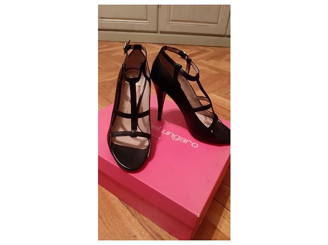 Sandali Emanuel Ungaro in pelle nera Nero - vista 4