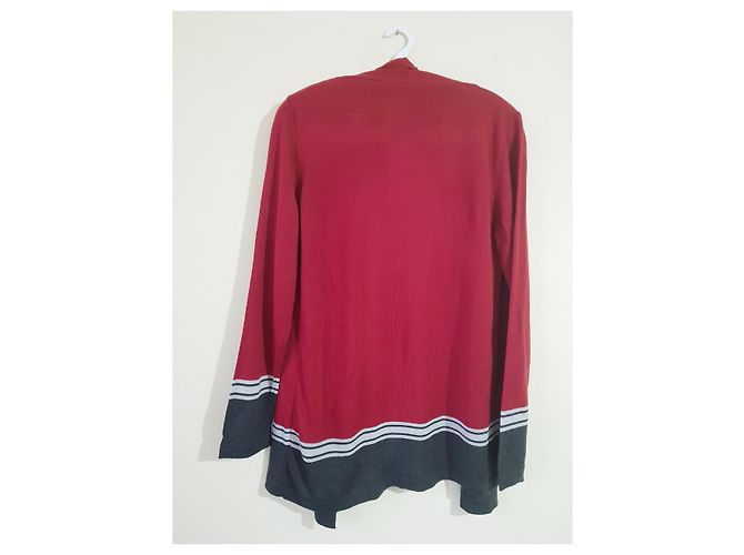 Elena Miró Luisa Viola Strickjacke aus Wolle Rot Multicolor Mehrfarben - Ansicht 2