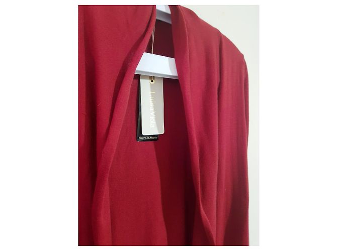 Elena Miró Luisa Viola Strickjacke aus Wolle Rot Multicolor Mehrfarben - Ansicht 3