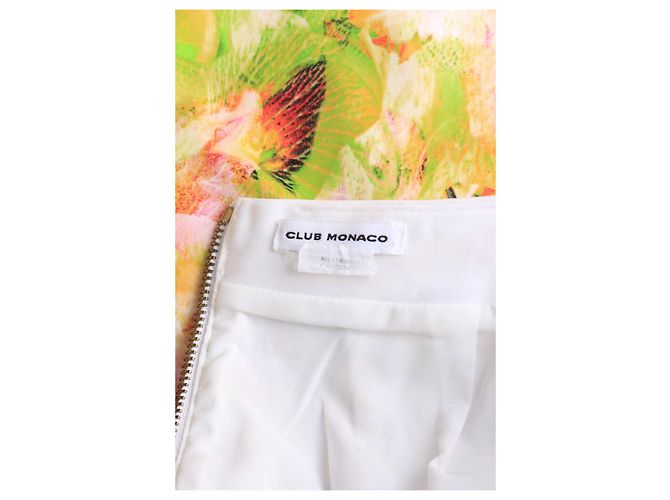 Falda floral Club Monaco de algodón Multicolor - vista 3