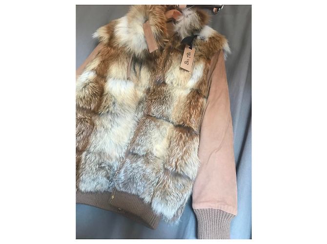 Bel Air Lambskin and Fox Jacket Caramel - view 5