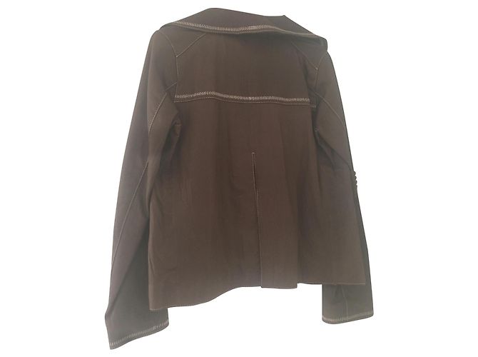 Essentiel Antwerp Essential Leather Jacket Antwerpen Dunkelbraun - Ansicht 3