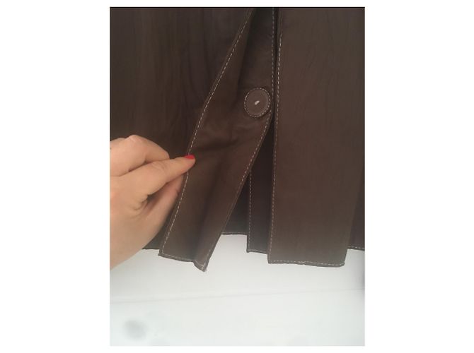 Essentiel Antwerp Essential Leather Jacket Antwerpen Dunkelbraun - Ansicht 7