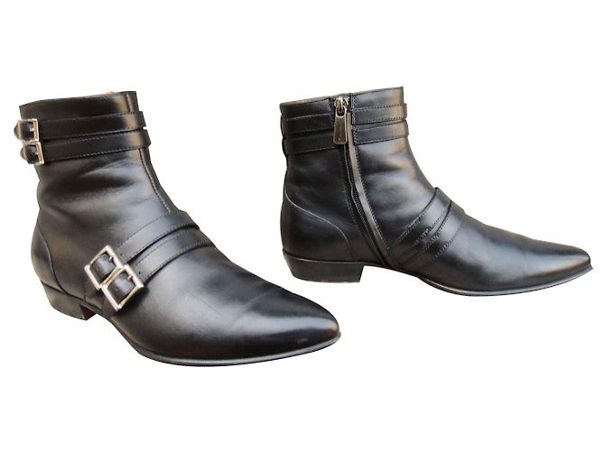 Sergio Rossi botas con hebillas Negro - vista 3