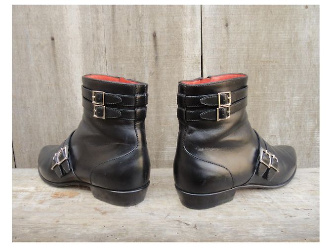 Sergio Rossi botas con hebillas Negro - vista 5