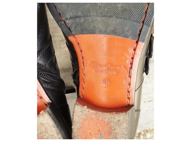 Sergio Rossi botas con hebillas Negro - vista 7