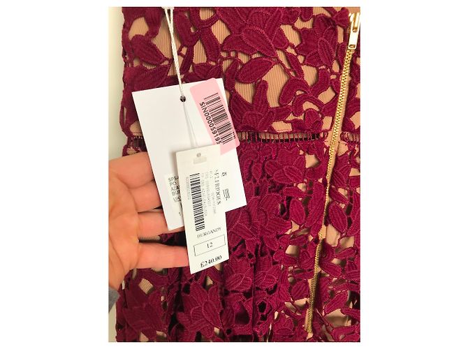 Self Portrait Kleid Dunkelrot Bordeaux - Ansicht 3