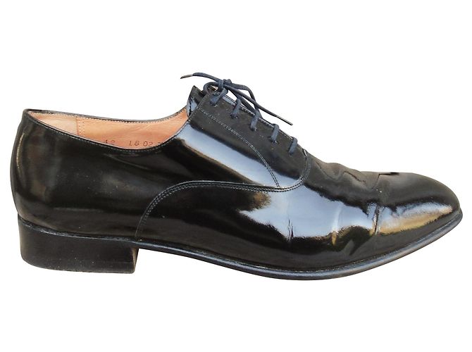 Joseph Fenestrier Unic Richelieu scarpe stringate in vernice nera Nero - vista 2
