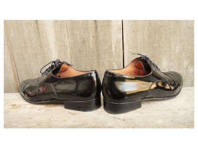 Joseph Fenestrier Unic Richelieu scarpe stringate in vernice nera Nero - vista 8