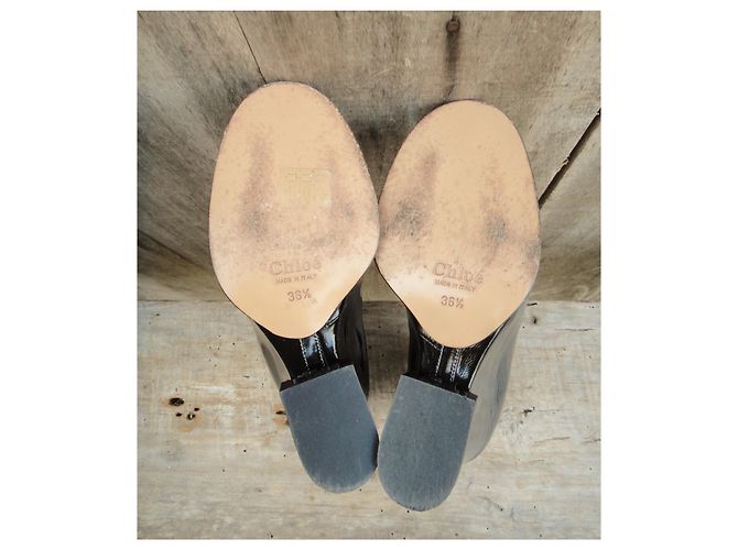 niedrige Keilstiefel Chloé Schwarz - Ansicht 6