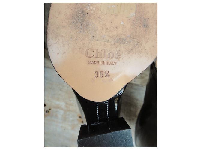 niedrige Keilstiefel Chloé Schwarz - Ansicht 7