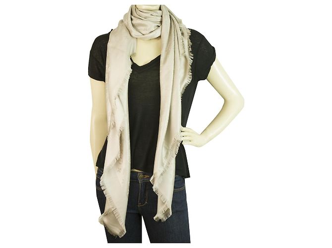 Louis Vuitton-Monogramm Greige Tone in Ton gewebter Jacquard-Seide M71336 Beige - Ansicht 5
