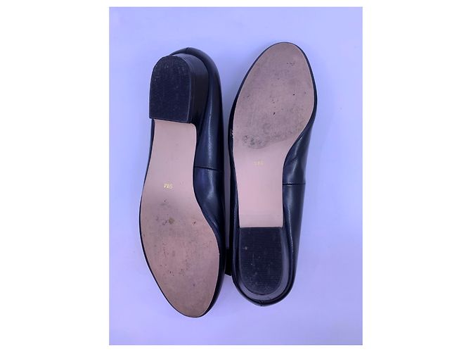 Salvatore Ferragamo ballerine in pelle nera Nero - vista 6