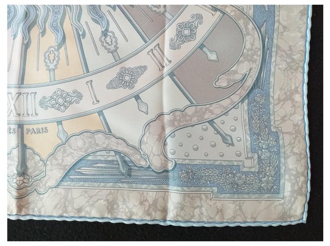 Hermès Gavroche Hermes Carpe diem Blu chiaro - vista 4