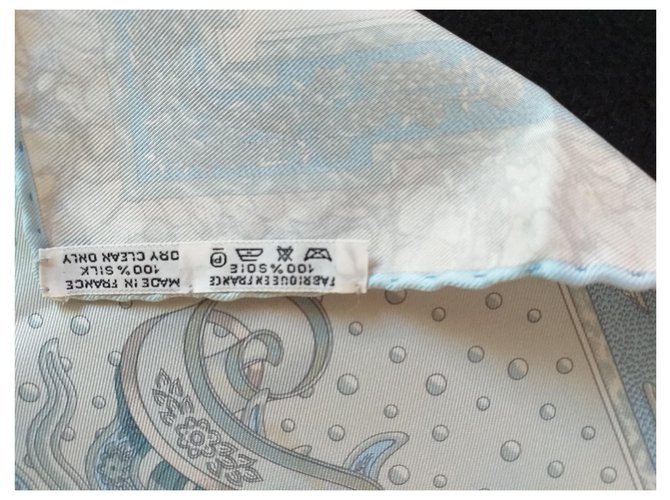 Hermès Gavroche Hermes Carpe diem Blu chiaro - vista 5