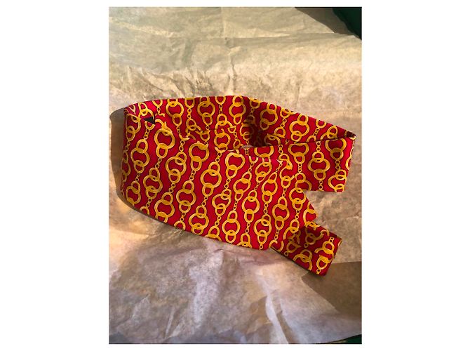 Chanel Cravates Rouge Jaune - vue 5