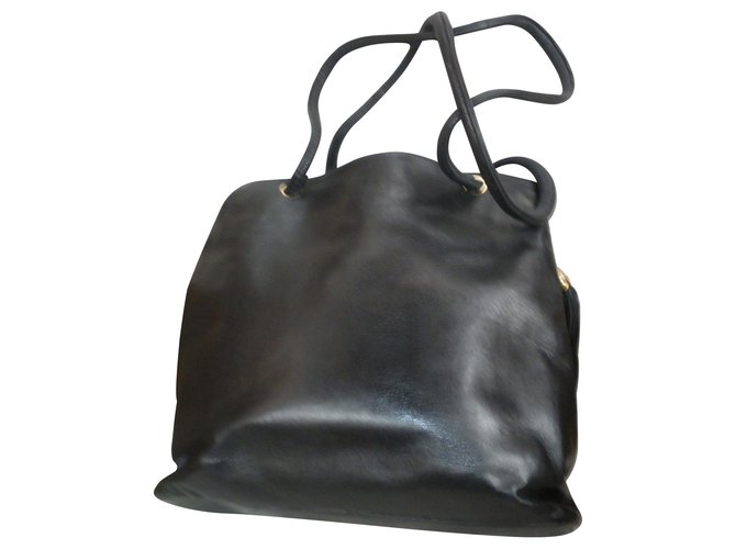 Borsa a mano Chanel in pelle nera Nero - vista 2
