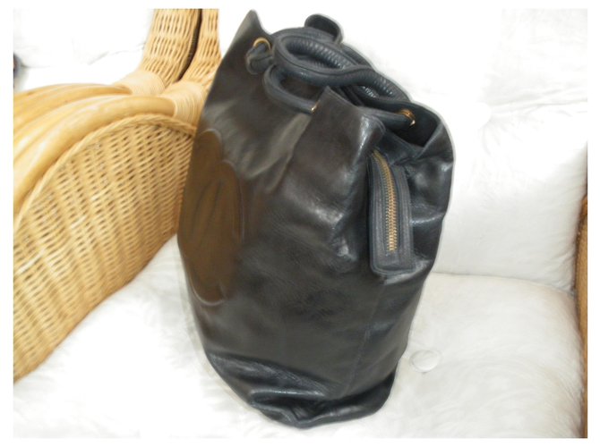 Borsa a mano Chanel in pelle nera Nero - vista 4