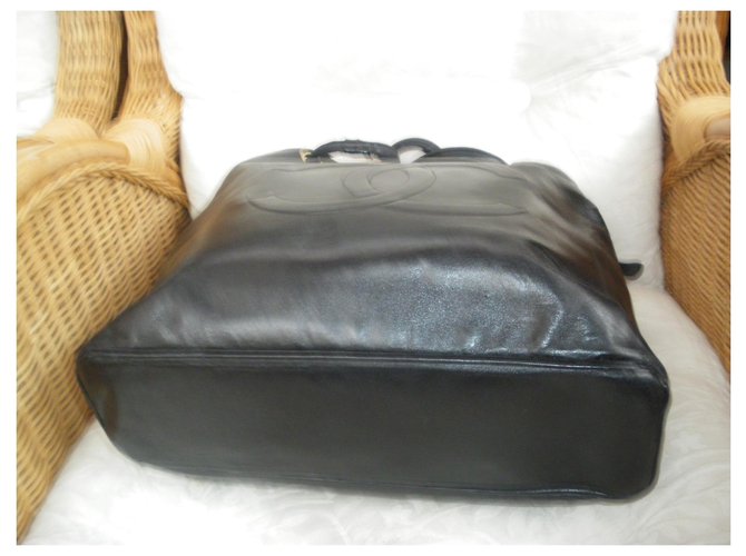 Borsa a mano Chanel in pelle nera Nero - vista 5