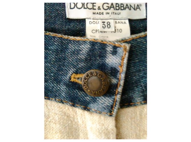 DOLCE & GABBANA Pantalones en mixt Lino. Crudo - vista 7