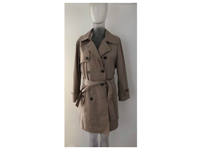 Gabardina beige de mezcla de algodón CAROLL - vista 7