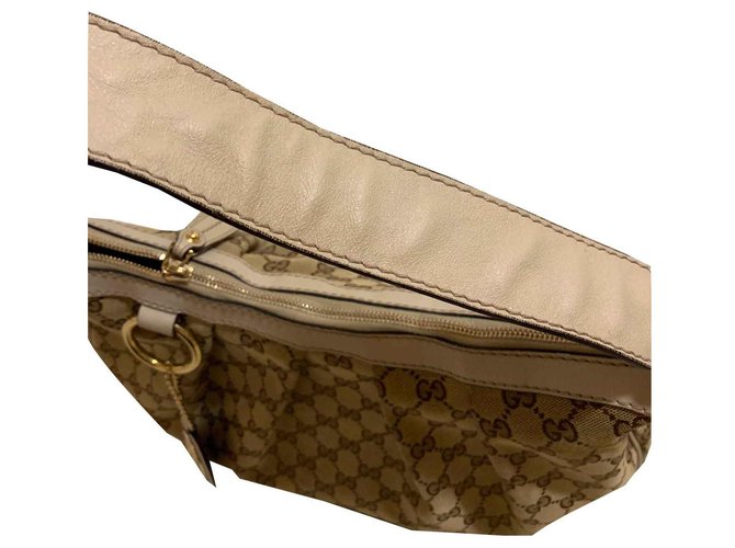 Borsa Gucci beige / marrone - vista 2