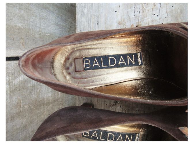 Décolleté Baldan Marroni in Scamosciato Marrone - vista 7