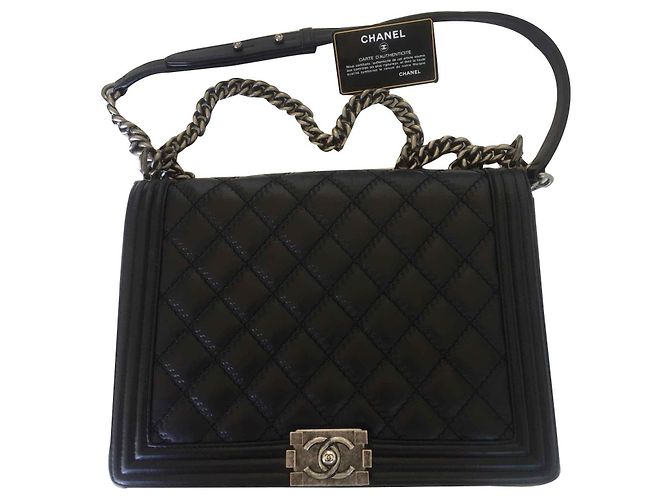 Boy Chanel Junge großes Modell Schwarz - Ansicht 2
