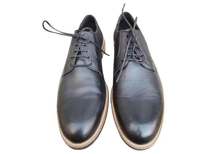 Autre Marque derbies Sublte, modèle Alpha Low Noir - vue 2