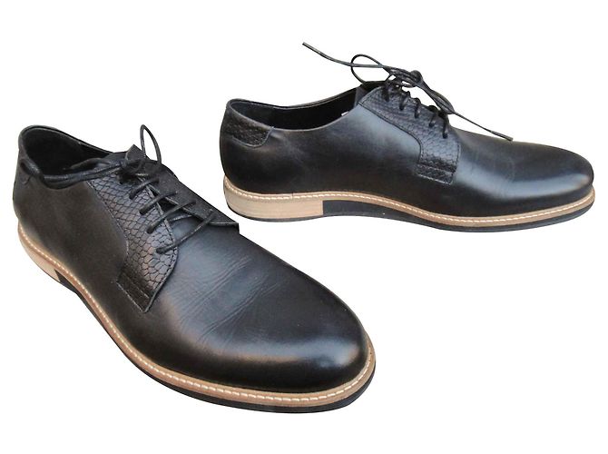 Autre Marque derbies Sublte, modèle Alpha Low Noir - vue 4