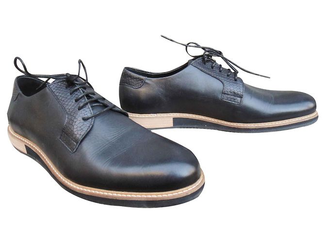 Autre Marque derbies Sublte, modèle Alpha Low Noir - vue 5