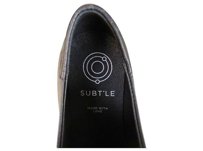 Autre Marque derbies Sublte, modèle Alpha Low Noir - vue 6
