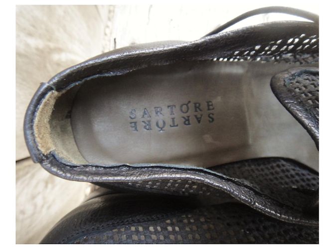 openwork derbies, Sartore Black - view 3