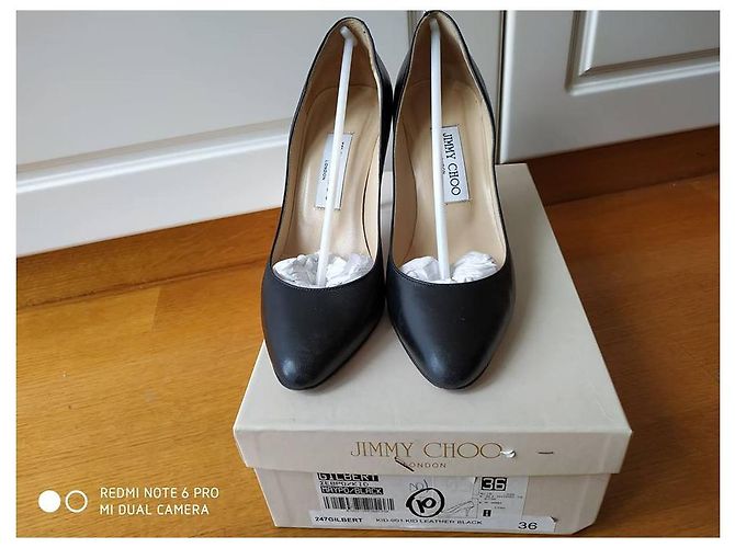 Décolleté Jimmy Choo in pelle nera 36 Nero - vista 6