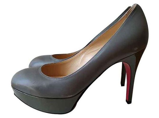 Luciano Padovan Leder Pumps Grau - Ansicht 2
