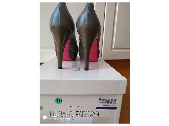Luciano Padovan Leder Pumps Grau - Ansicht 4