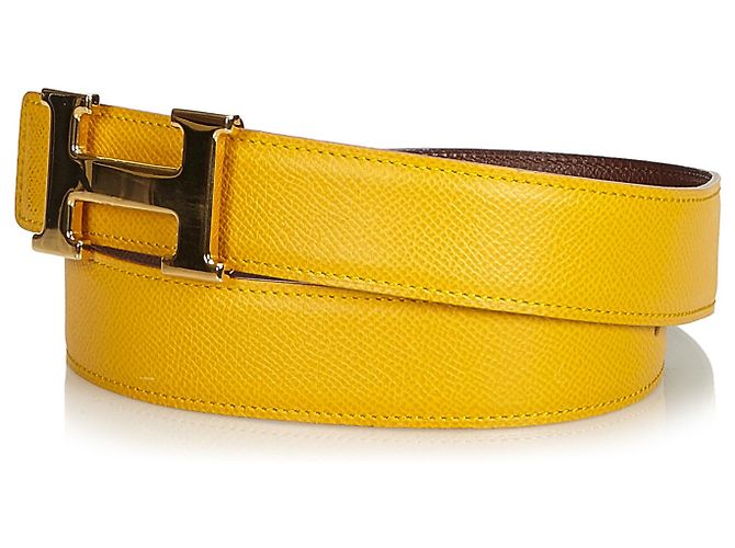 Hermès Hermes Brown Constance Gürtel Braun Golden - Ansicht 2