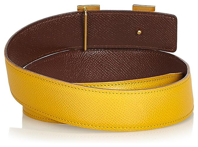 Hermès Hermes Brown Constance Gürtel Braun Golden - Ansicht 3