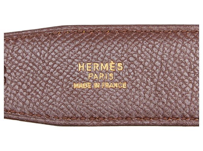 Hermès Hermes Brown Constance Gürtel Braun Golden - Ansicht 4