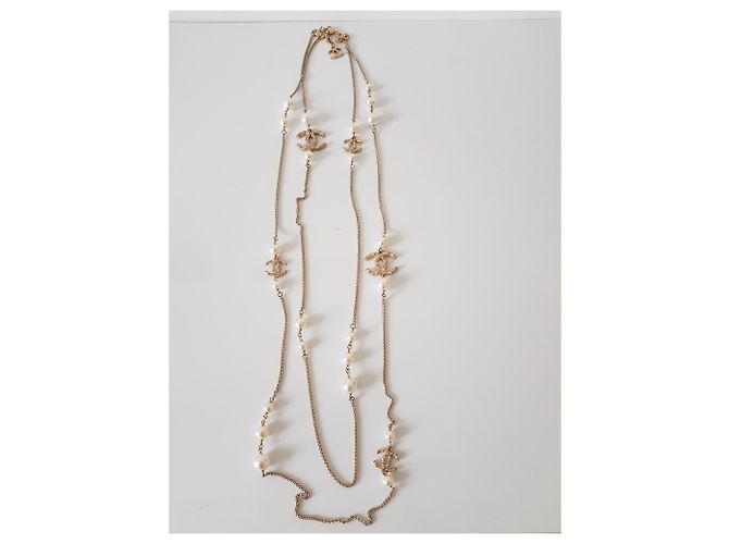 Collar de Chanel Dorado - vista 3