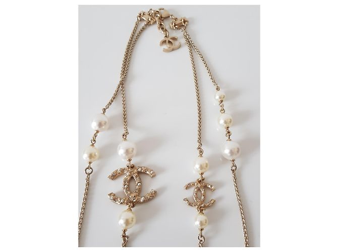 Collar de Chanel Dorado - vista 6