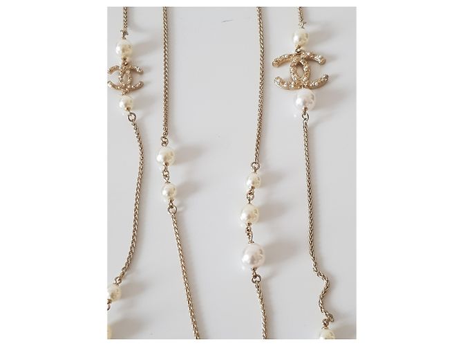 Collar de Chanel Dorado - vista 9