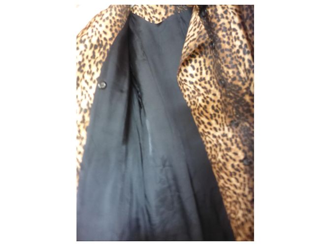 Chaqueta Zara con Estampado Leopardo de Viscosa con Cinturón XL Estampado de leopardo - vista 2