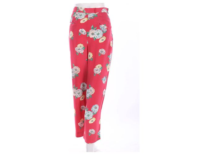 Pantalón de seda con estampado floral Ralph Lauren Multicolor - vista 2