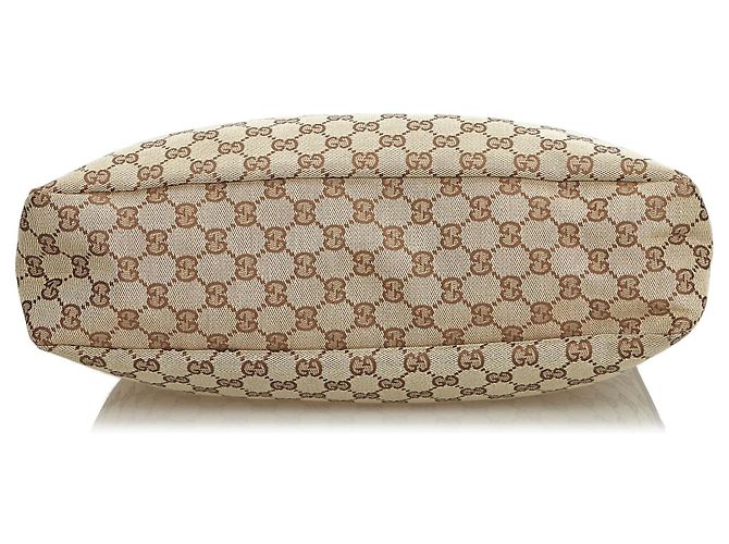 Borsa Hobo Gucci Brown GG Jacquard - vista 4