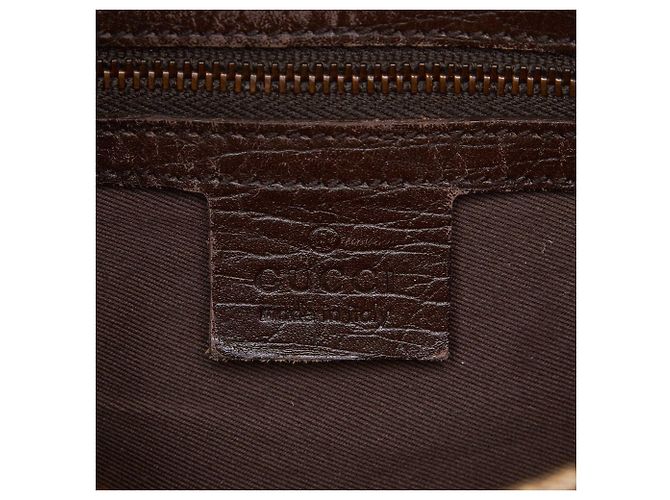 Borsa Hobo Gucci Brown GG Jacquard - vista 6