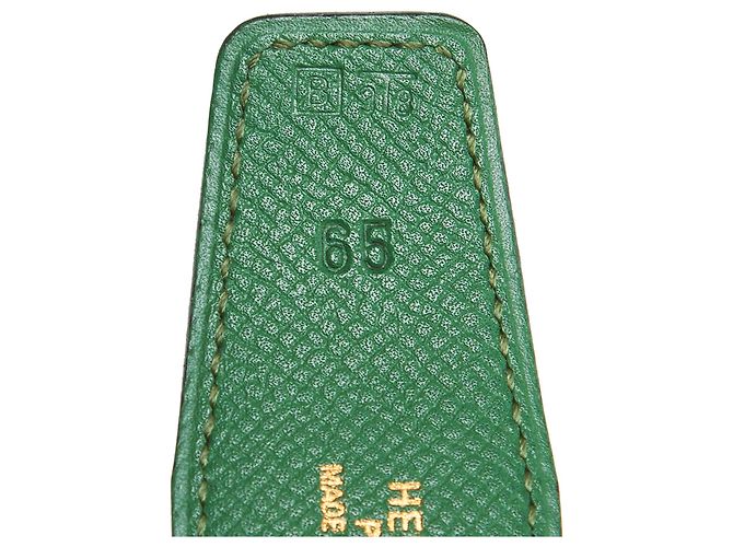 Hermès Hermes Black Constance Gürtel Schwarz Grün - Ansicht 5