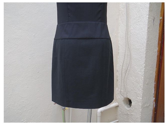 Abito Chloé nero in seta cotone e lana - vista 5