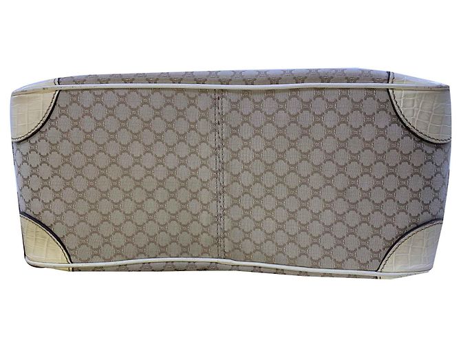 Borsa Tote Céline Boogie Marrone Bianco Monogramma - vista 2