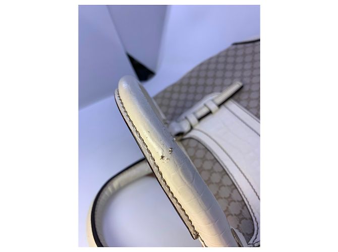Borsa Tote Céline Boogie Marrone Bianco Monogramma - vista 6